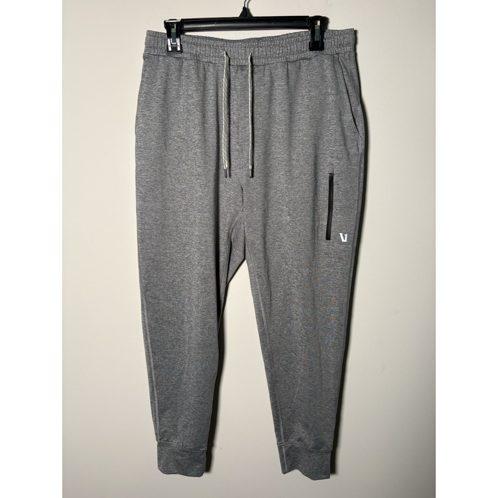 Vuori Men's Sunday Performance Joggers Gray Size Medium Stretch Athletic Pants